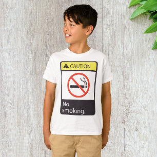 T-shirt Panneau d'avertissement Interdiction de fumer