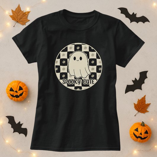 T-shirt Panneau de contrôle éffrayant Ghost Cute