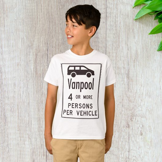 T-shirt Panneau de covoiturage en van