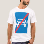 T-shirt Panneau de fin d'autoroute (Devant)