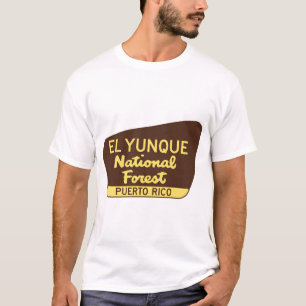 T-shirt Panneau de la forêt nationale d'El Yunque à Porto