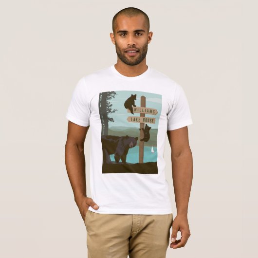 T-shirt Panneau de l'ours (Devant entier)