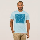 T-shirt Panneau de paix bleu (Devant entier)