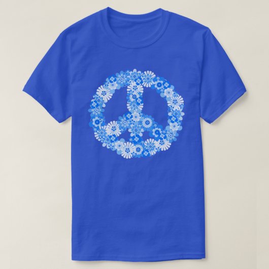 T-shirt Panneau de Paix bleu (Design devant)