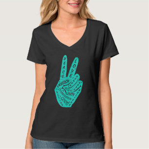T-shirt Panneau de paix Faire la paix et non la guerre