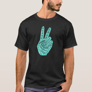 T-shirt Panneau de paix Faire la paix et non la guerre
