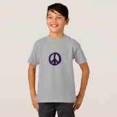 T-shirt Panneau de Paix Mini violet - (Devant entier)