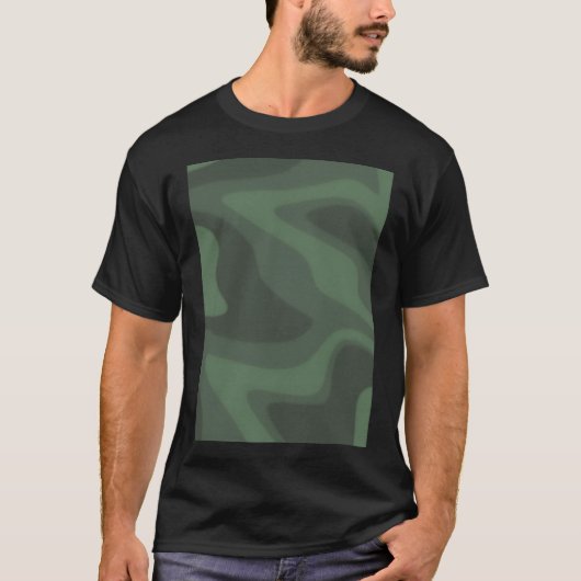 T-shirt Panneau de pêche en bleu (Devant)