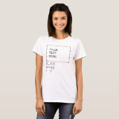 T-shirt Panneau de protestation Bunny / Art texte ASCII pe (Devant entier)