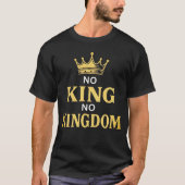 T-shirt Panneau de protestation contre les rois Vertical 2 (Devant)