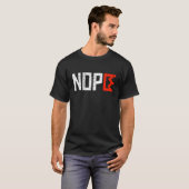 T-shirt Panneau de protestation horizontal Pas de rois non (Devant entier)