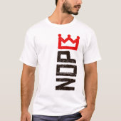 T-shirt Panneau de protestation Nope No Kings Vertical (Devant)