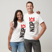 T-shirt Panneau de protestation Nope No Kings Vertical (Unisexe)