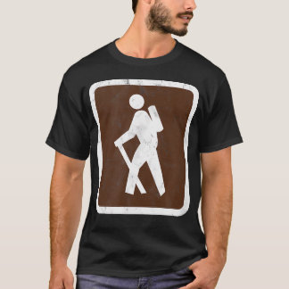 T-shirt Panneau de randonnée rétro - Randonnée en détresse