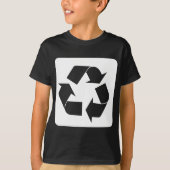 T-shirt Panneau de recyclage - Blanc (Devant)