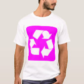 T-shirt Panneau de recyclage - Magenta (Devant)