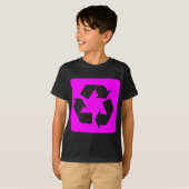 T-shirt Panneau de recyclage - Magenta (Devant entier)