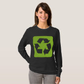 T-shirt Panneau de recyclage - Martian Green (Devant entier)