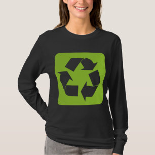 T-shirt Panneau de recyclage - Martian Green