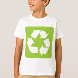 T-shirt Panneau de recyclage - Martian Green