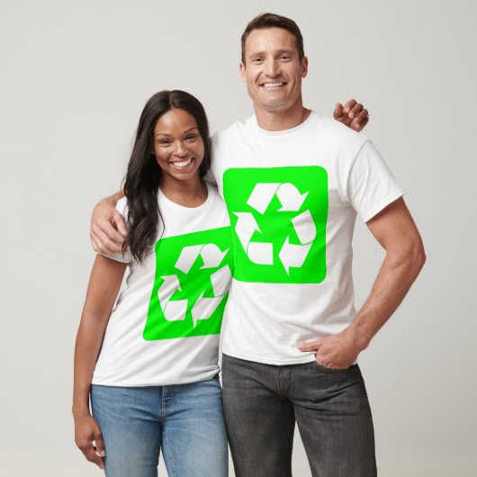 T-shirt Panneau de recyclage - Vert (Unisexe)