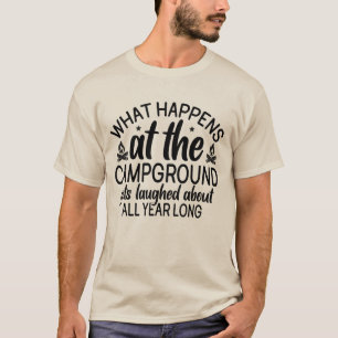 T-shirt Panneau de règles de camping vintage pour sites de