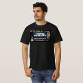 T-shirt panneau de rue de fréquence hostile (Devant entier)