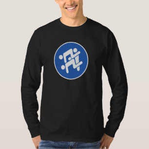 T-shirt Panneau de rue gay pour hommes en trio gay