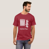 T-shirt Panneau de sécurité de la batterie d'extinction d' (Devant entier)