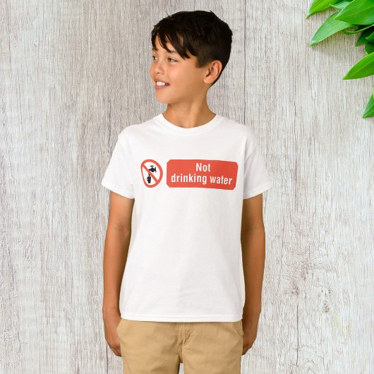 T-shirt Panneau de sécurité de l'eau potable