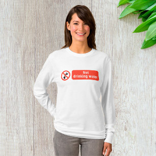 T-shirt Panneau de sécurité de l'eau potable