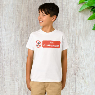 T-shirt Panneau de sécurité pour eau non potable