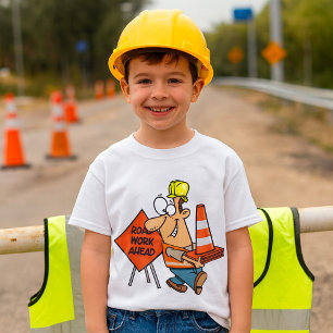 T-shirt Panneau de signalisation drôle de travailleur du b