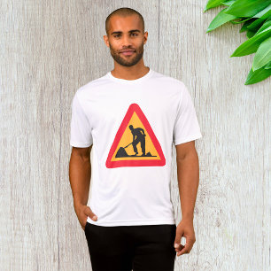 T-shirt Panneau de signalisation routière Avertissement de