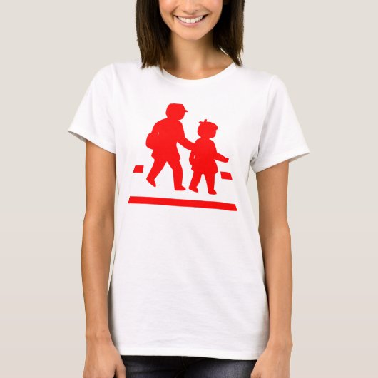 T-shirt Panneau de signalisation scolaire >> Japonais (Devant)