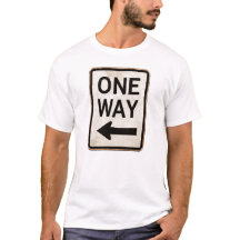 Panneau de signalisation vintage ONE WAY rouillé