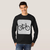 T-shirt Panneau de vélo - Blanc (Devant entier)