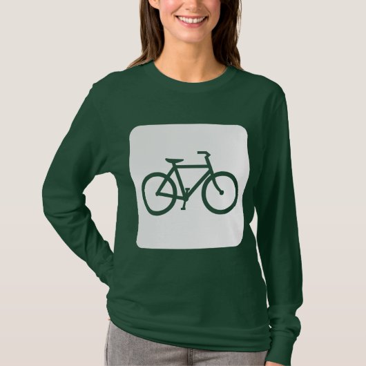 T-shirt Panneau de vélo - Blanc (Devant)