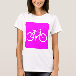 T-shirt Panneau de vélo - Magenta