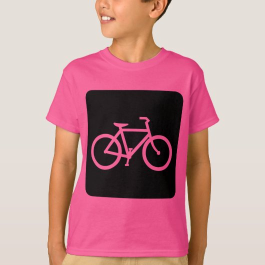 T-shirt Panneau de vélo - Noir (Devant)