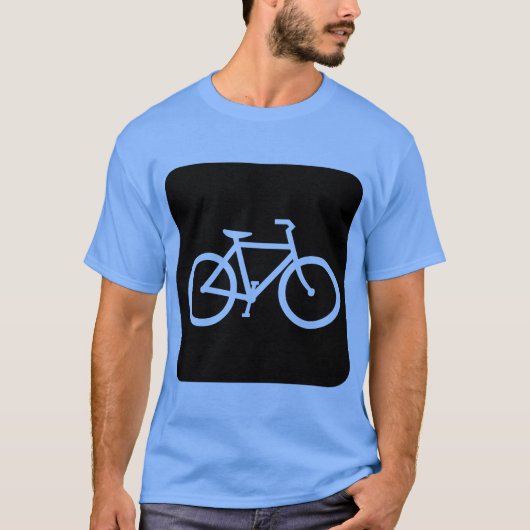 T-shirt Panneau de vélo - Noir (Devant)