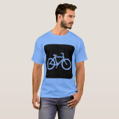 T-shirt Panneau de vélo - Noir (Devant entier)