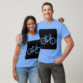 T-shirt Panneau de vélo - Noir (Unisexe)