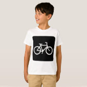 T-shirt Panneau de vélo - Noir (Devant entier)