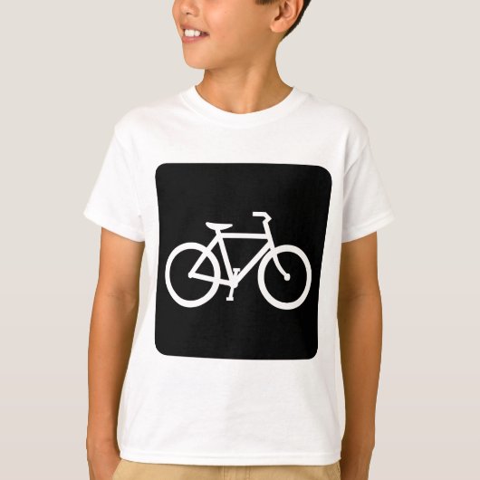 T-shirt Panneau de vélo - Noir (Devant)