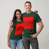 T-shirt Panneau de vélo - Rouge (Unisexe)