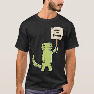 T-shirt Panneau Dino Sauveur de la Planète