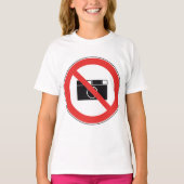 T-shirt Panneau d'interdiction de photographier (Devant)