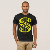 T-shirt Panneau dollar - Jaune (Devant entier)