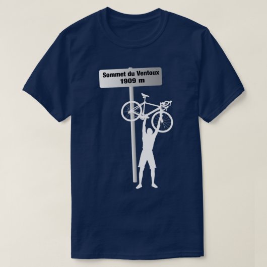 T-shirt Panneau du Défi du cycle Mont Ventoux  (Design devant)